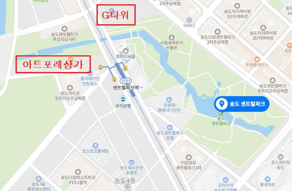 송도센트럴파크_주변주차장