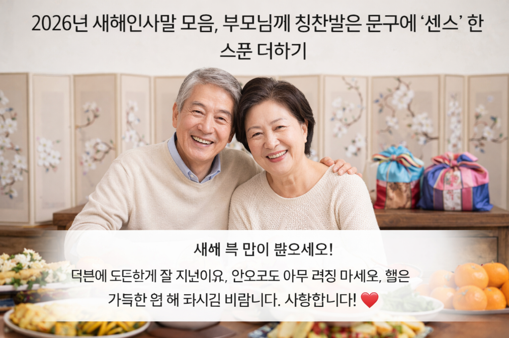 부모님께 인정받는 2026 새해 인사말 센스 있게 쓰는 법