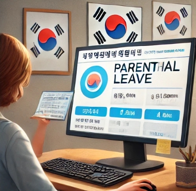 컴퓨터로 자료를 조사하는 모습