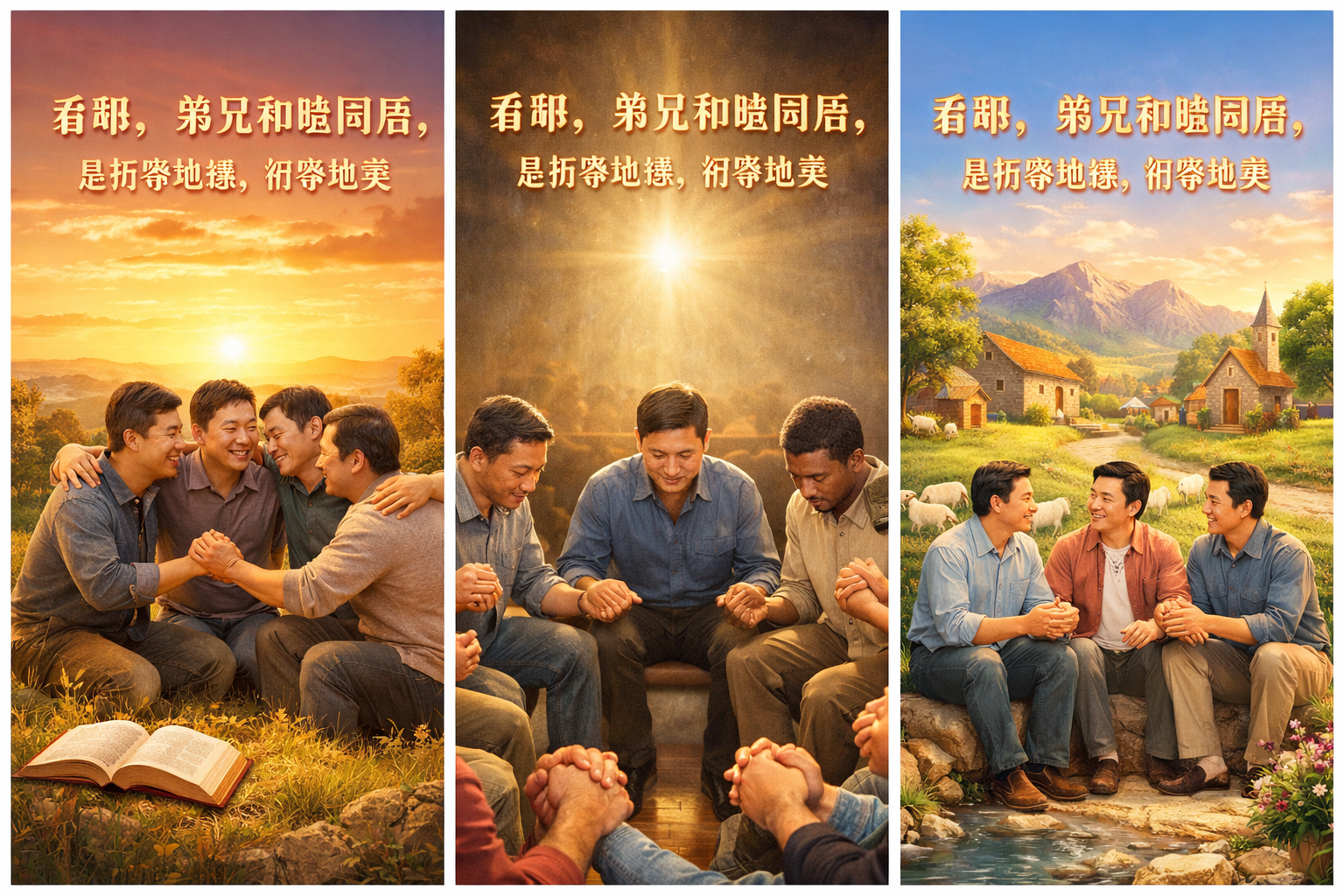 믿음 방언 해설 중국어 시편 133장 1절