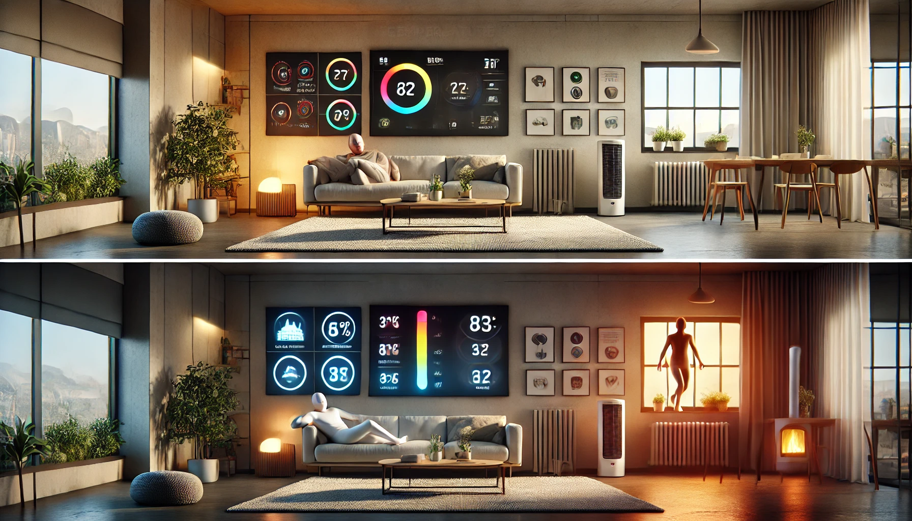 PMV, PPD 이미지 설명