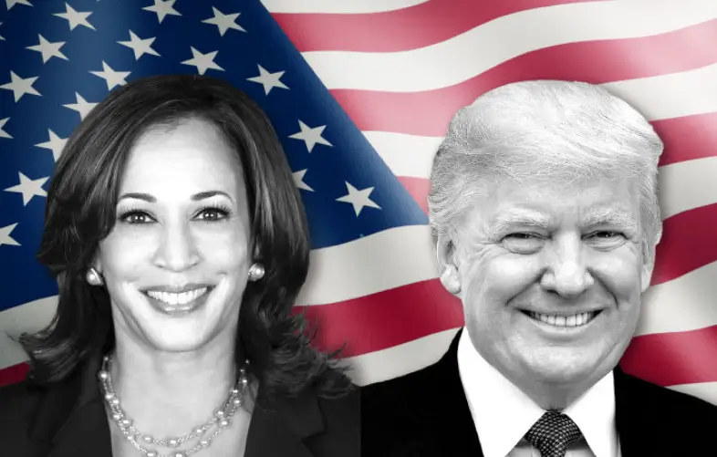 미국 대선 후보 해리스와 트럼프