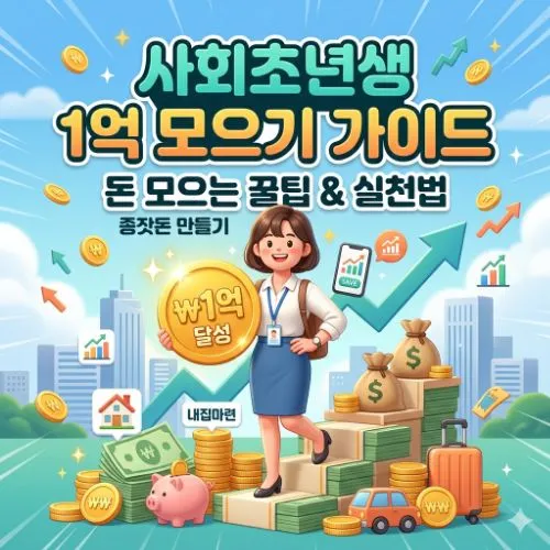 사회초년생 1억 모으기 가이드 ❘ 월급 250만 원으로 5년 내 1억 모으는 초격차 전략
