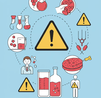 알부민 부작용 및 주의사항 일러스트