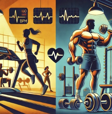 유산소vs근력운동 그림