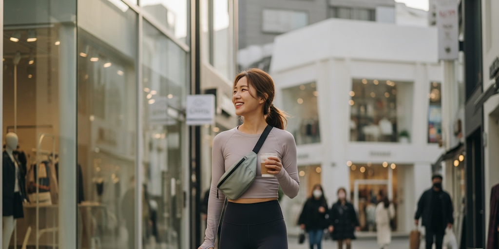 알로요가 롯데백화점 상륙 애슬레저 애슬레저 룩 레깅스 구매