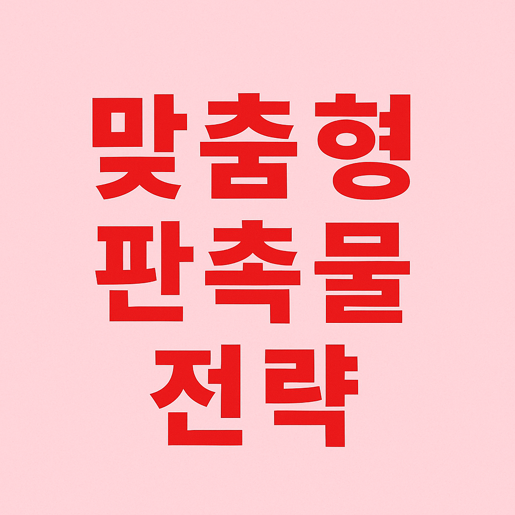 비즈니스 성공을 부르는 맞춤형 판촉물 전략