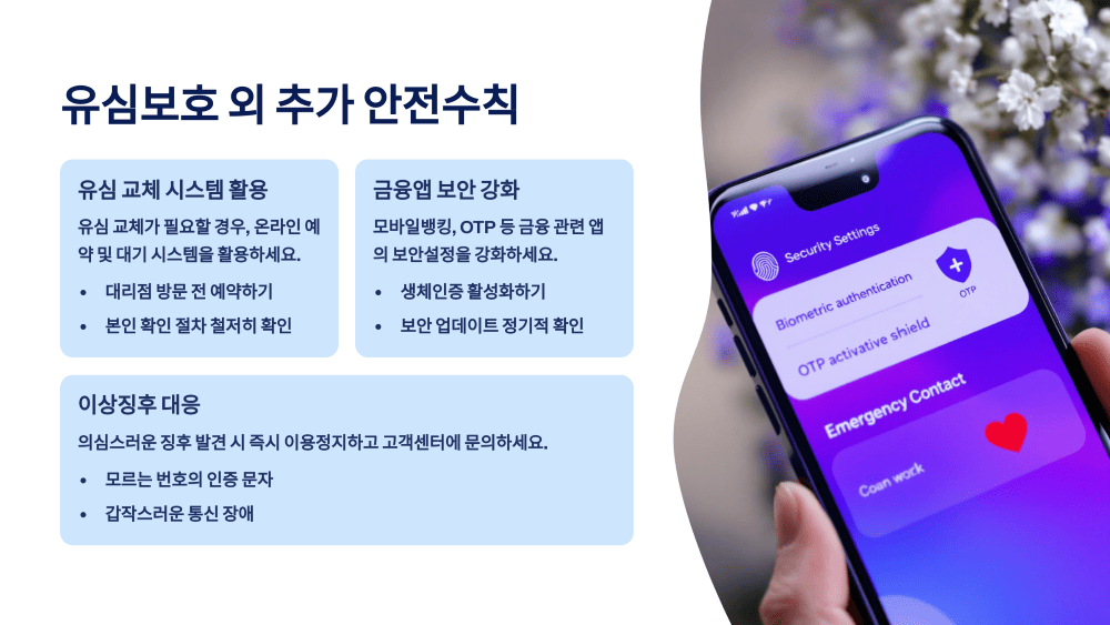 유심보호 외 추가 안전수칙