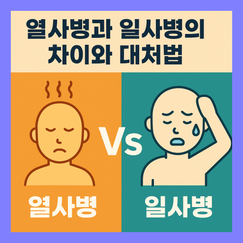 열사병과 일사병의 차이, 전혀 다른 여름철 질환