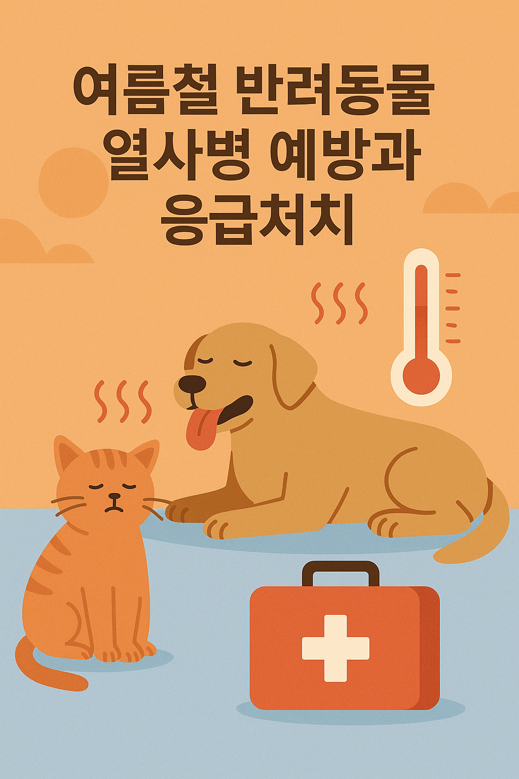 반려동물 열사병 예방과 응급처치