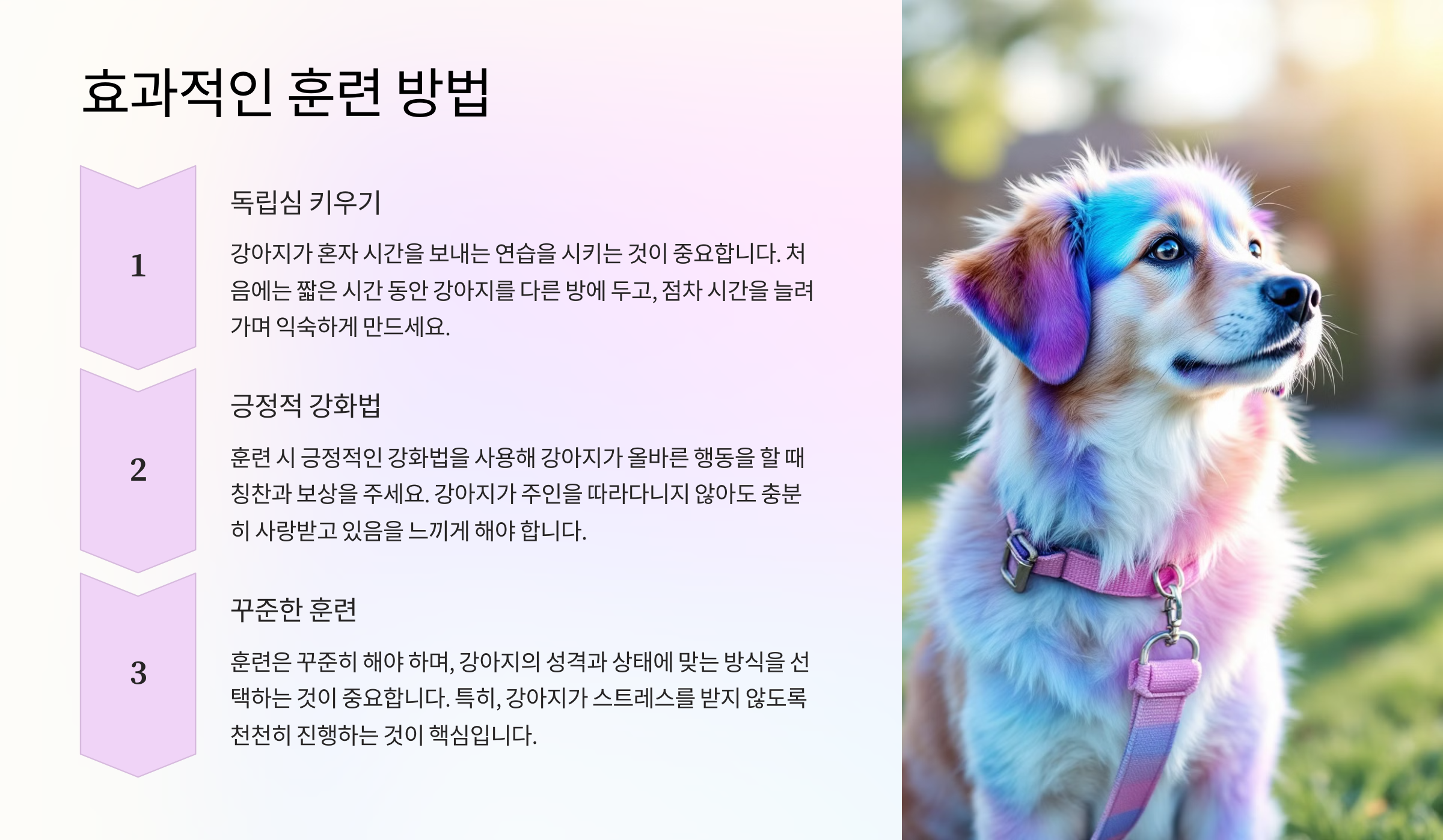 효과적인 훈련 방법
