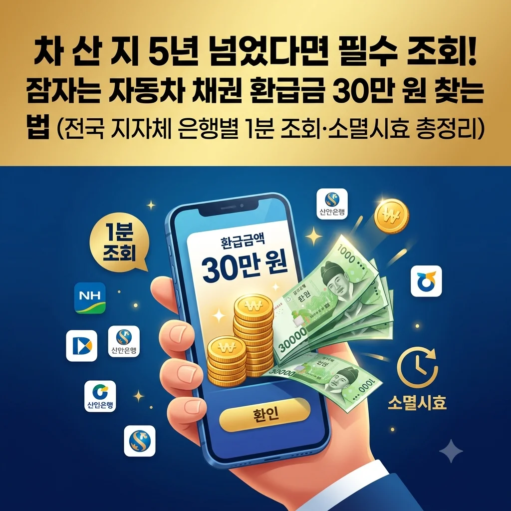 자동차 채권 환급금 조회 및 지자체 지역개발채권 5년 소멸시효 총정리