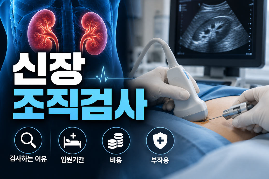 신장 조직검사 하는 이유｜입원기간&middot;비용&middot;부작용