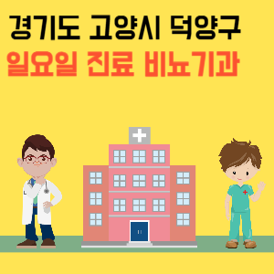 경기도 고양시 덕양구 일요일 비뇨기과 진료 병원 리스트