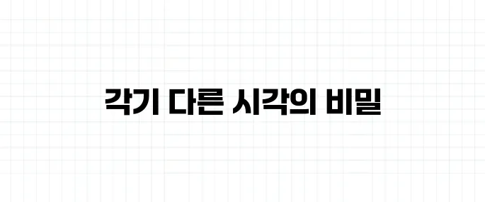 인식의 틀 뜻, 같은 걸 보고도 다르게 해석하는 이유