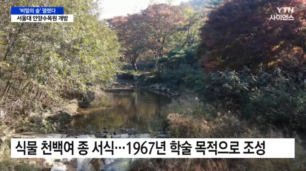 서울대 안양수목원 전면 개방 소식