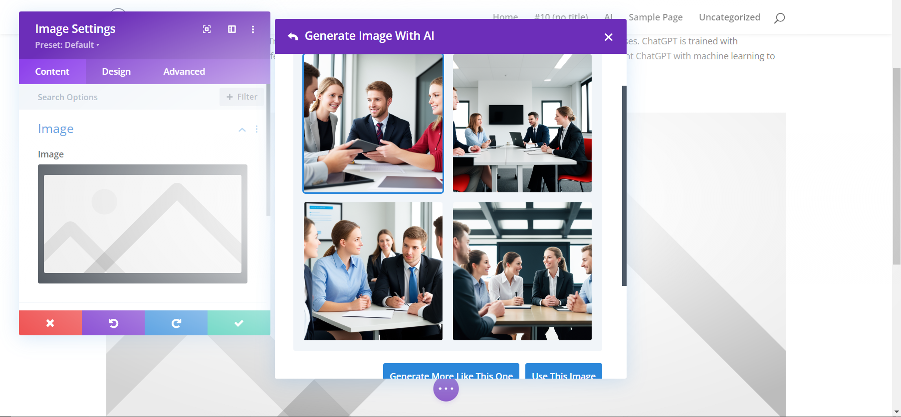 Divi 테마: 생성형 AI로 이미지와 텍스트를 무제한 생성 가능한 Divi AI 릴리스
