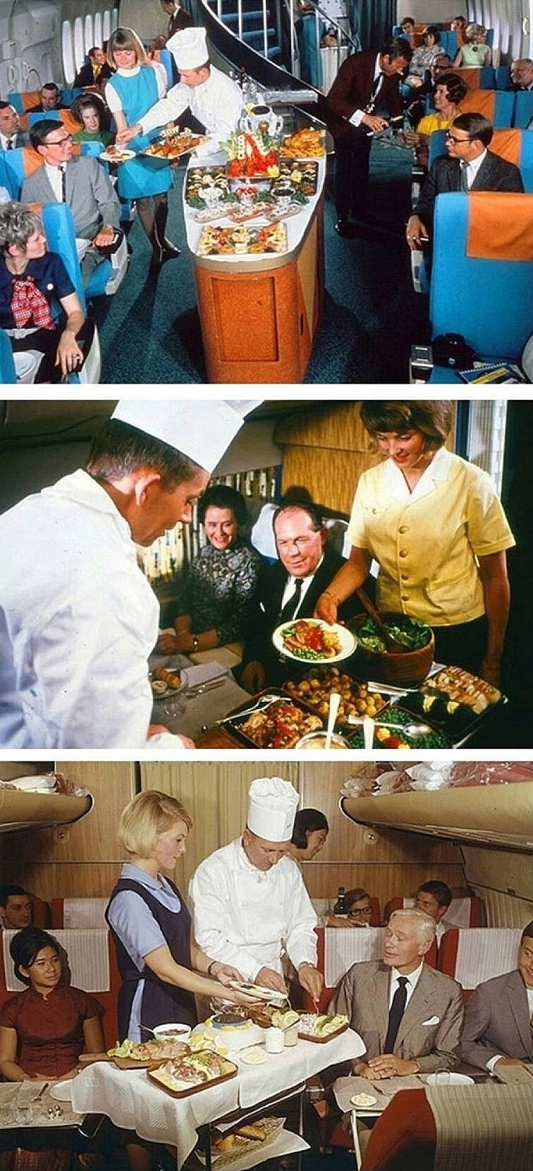 80년대 이전의 기내식클라스