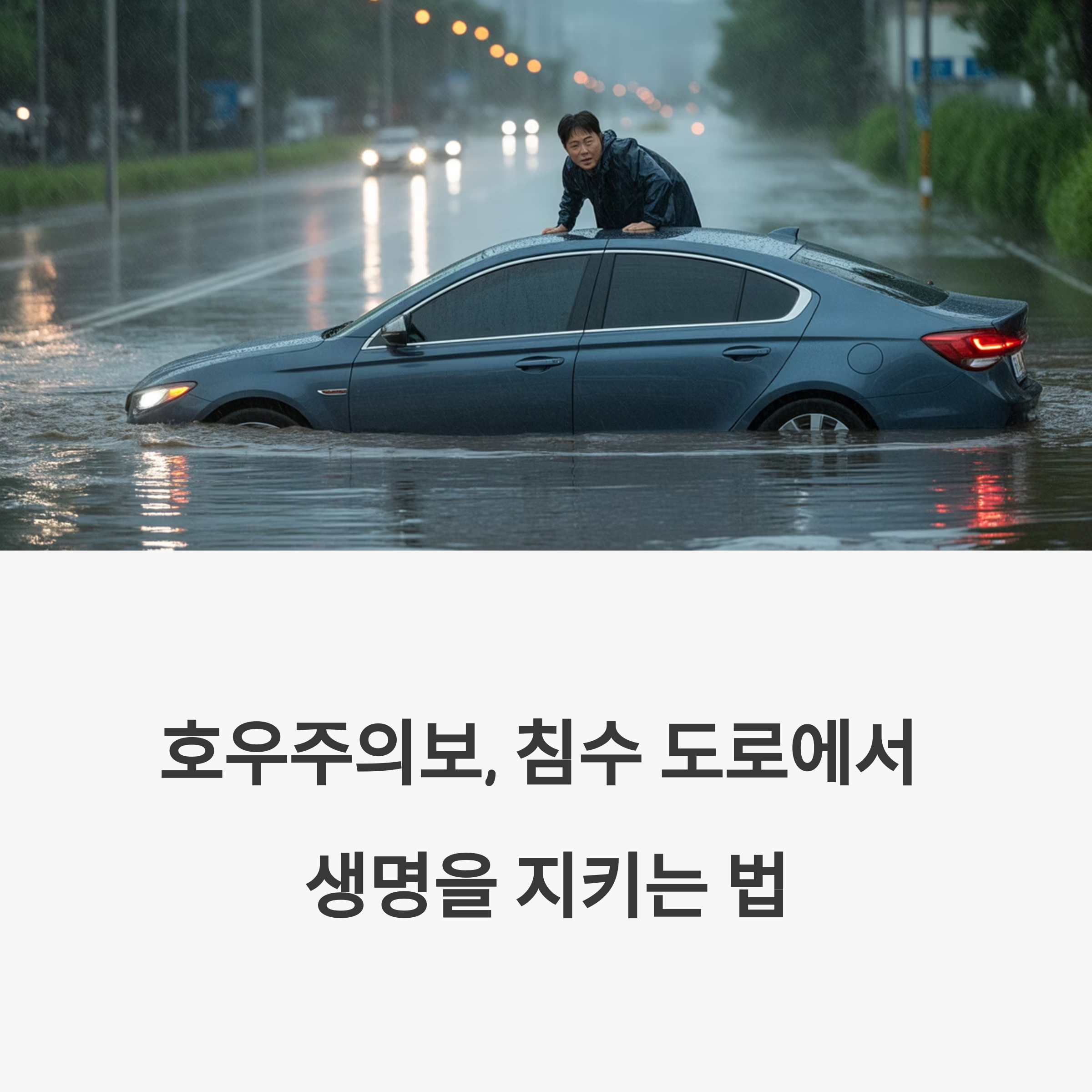 호우주의보 도로침수