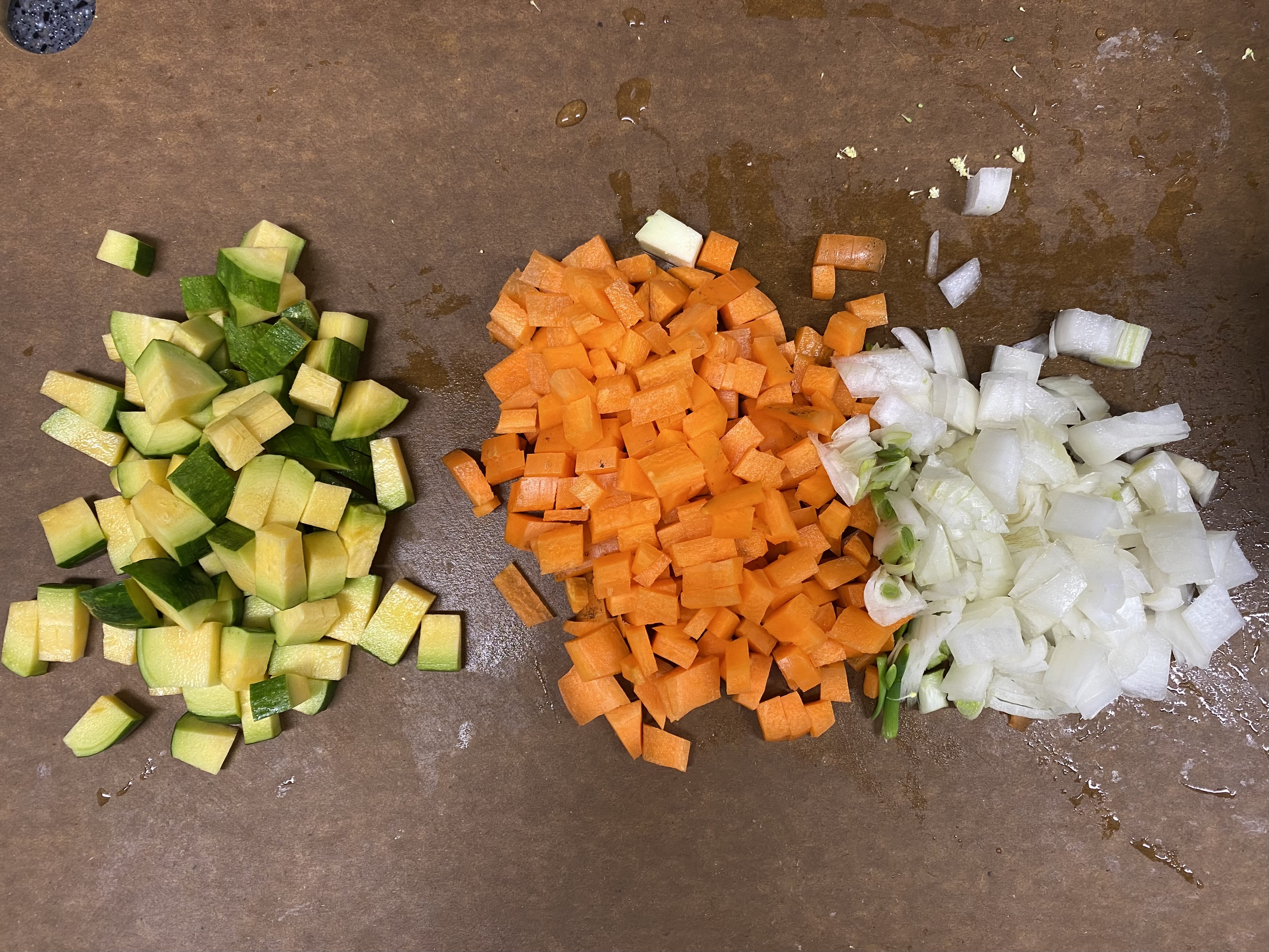 야채 재료 손질 사진