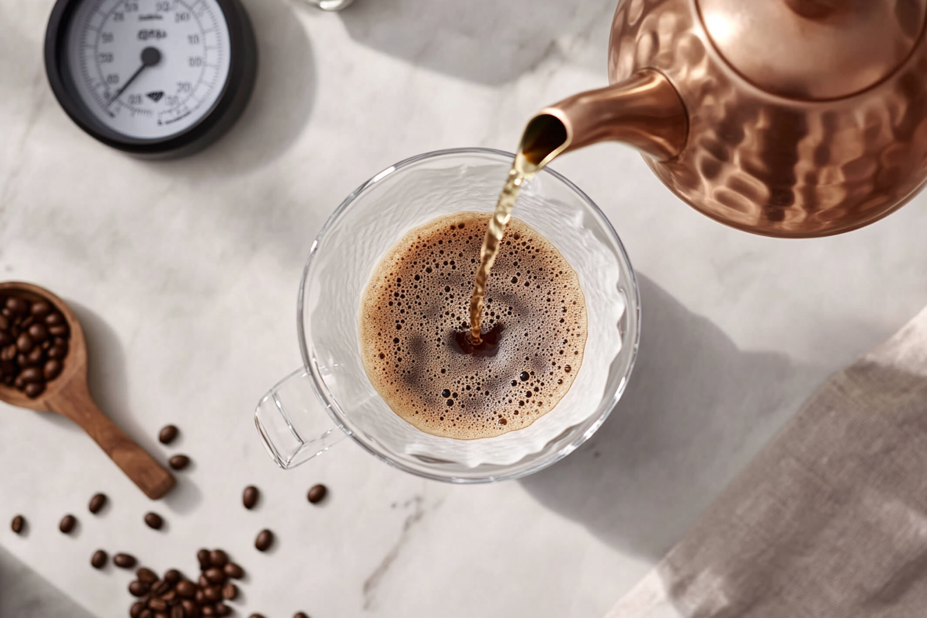 드립 커피 추출 과정