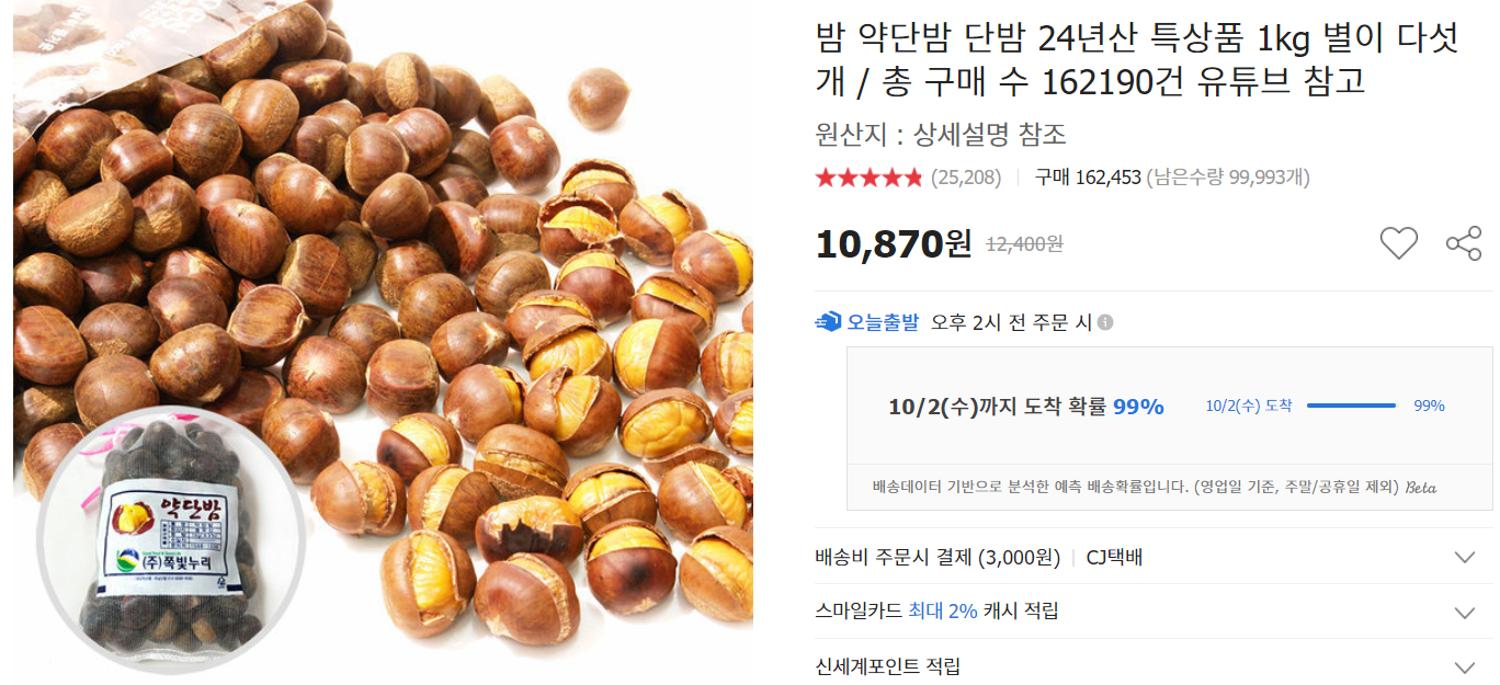 밤 6가지 효능 및 보관법 (+ 삶기 수확시기 요리 밤조림)