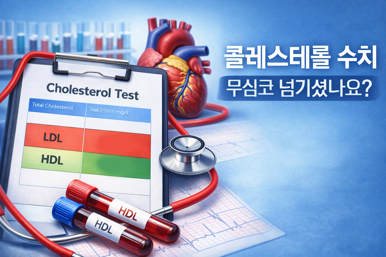 콜레스테롤 정상 범위와 LDL/HDL 핵심 정리