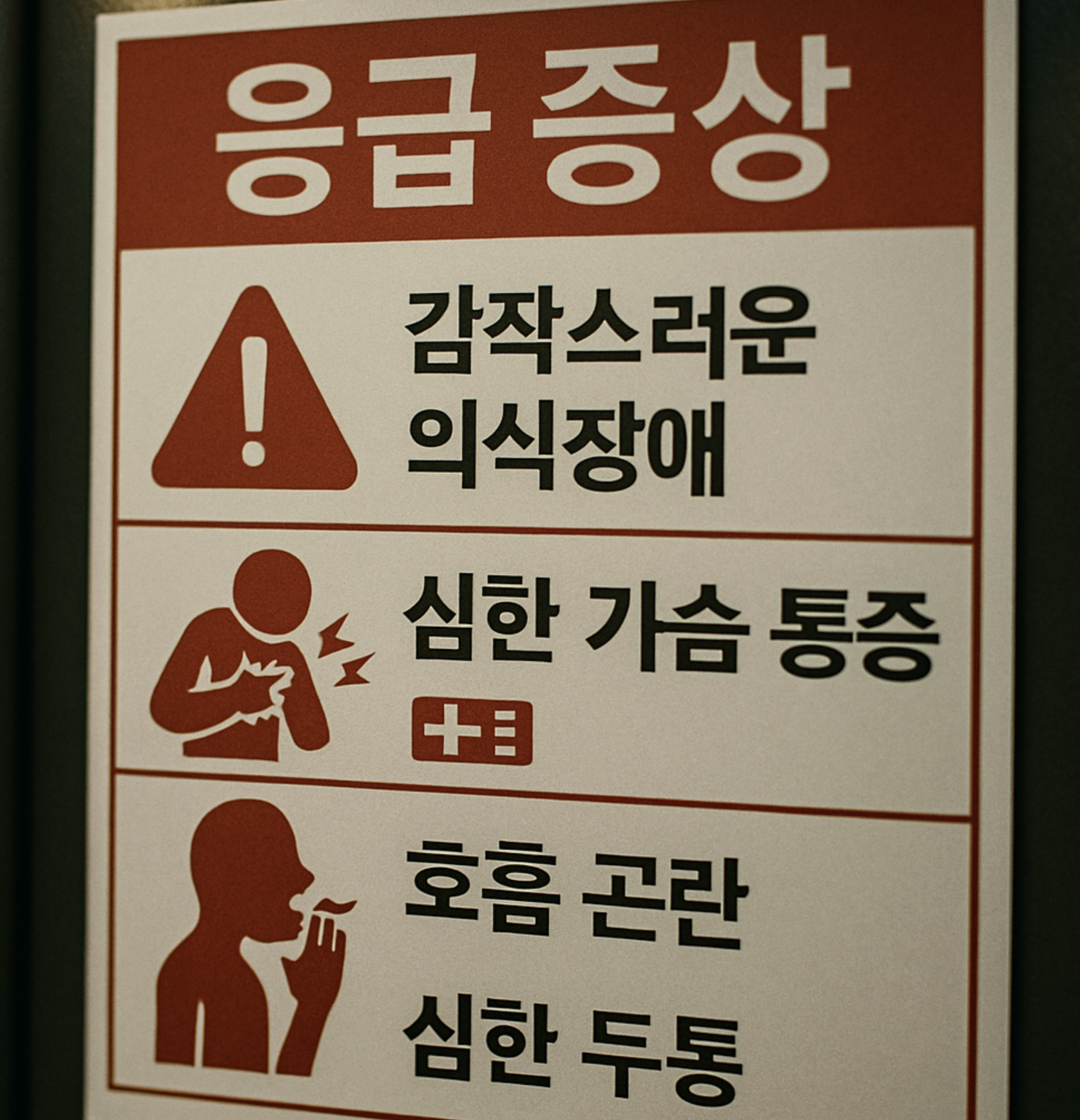 아나필락시스 쇼크의 경고 신호