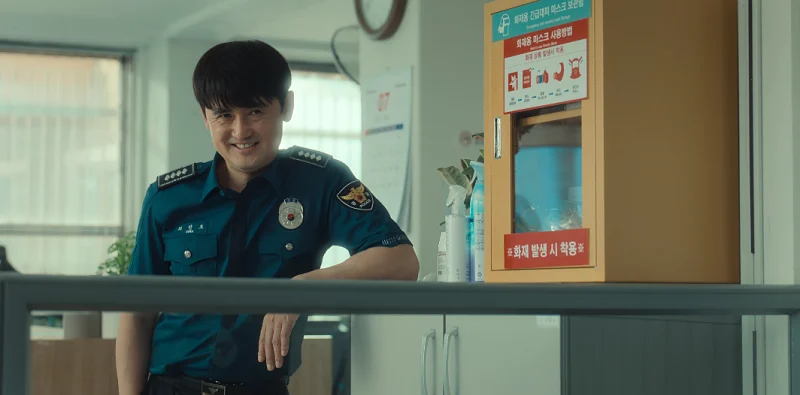 아무도 없는 숲속에서 최 경사 역을 맡은 안상우