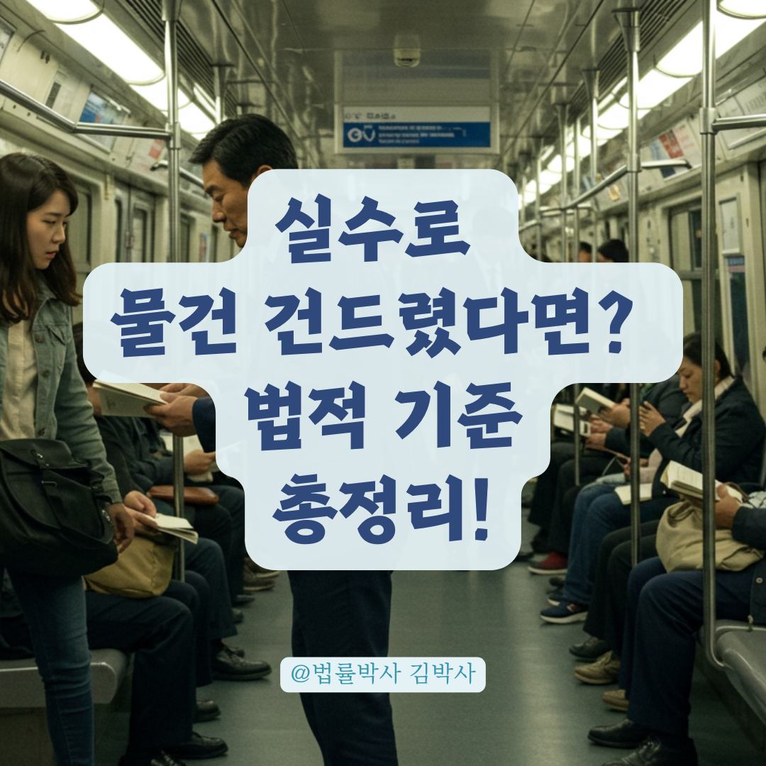 남의 물건을 건드렸다고 처벌될 수 있을까? 경미한 접촉의 법적 기준 알아보기.