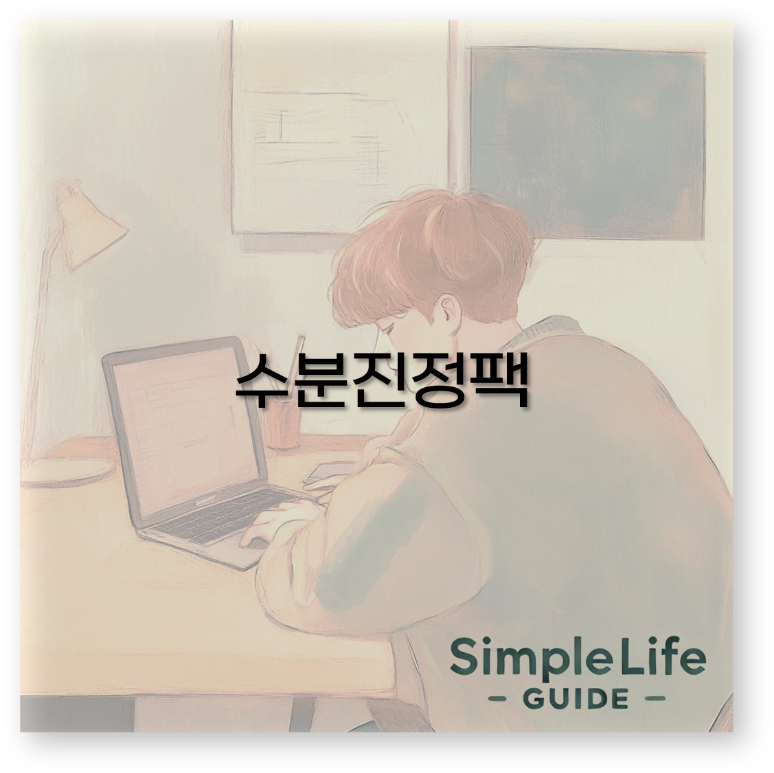 수분진정팩