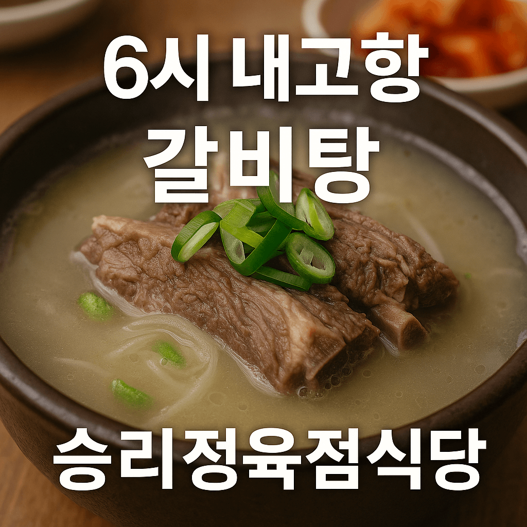 6시내고향 갈비탕 맛집