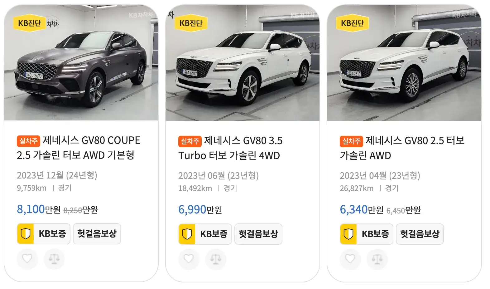 제네시스-GV80-중고차-가격