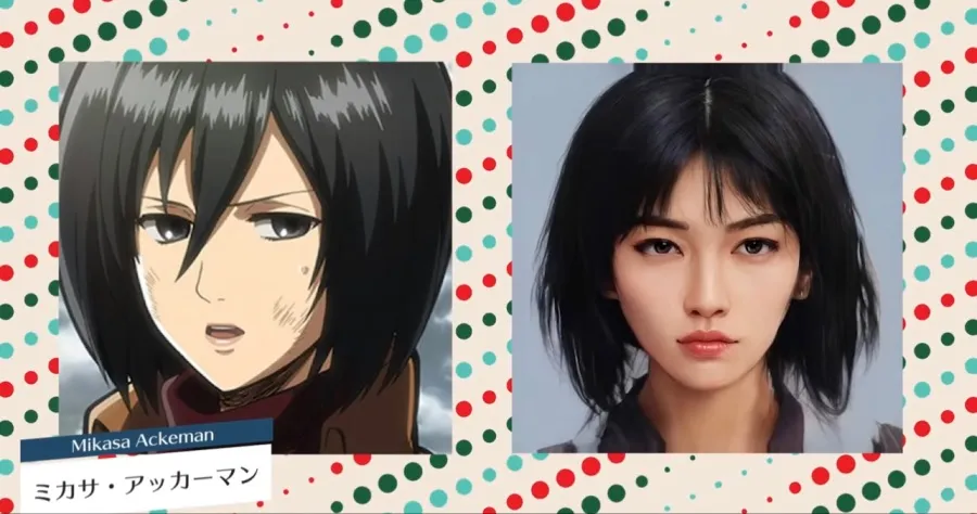 만화 진격의 거인 실사화 미카사