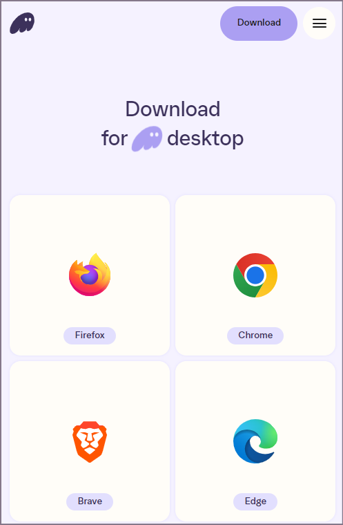 데스크탑 용 설치 화면