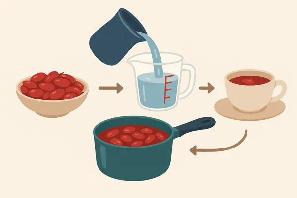 물과 산수유 비율 맞추는 방법