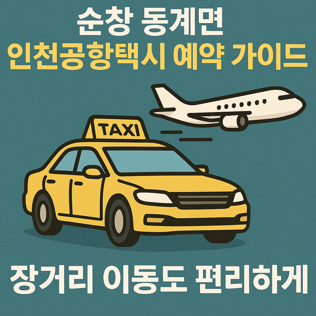 순창 동계면 인천공항택시 예약 가이드 장거리 이동도 편리하게