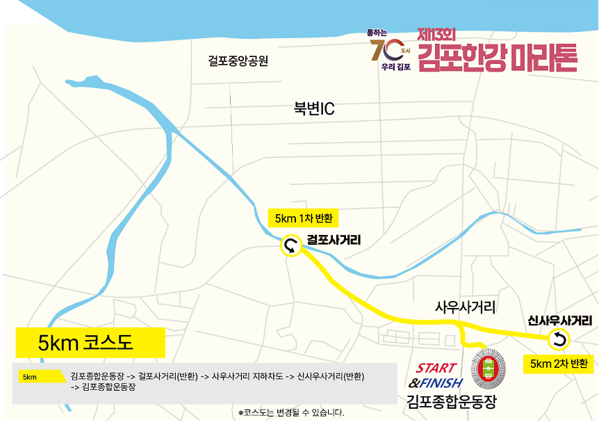 김포한강 마라톤 대회 신청