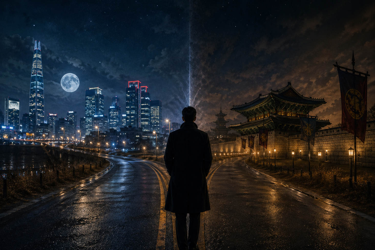 더 킹 영원의 군주 평행세계와 선택의 갈림길을 표현한 감성적인 장면