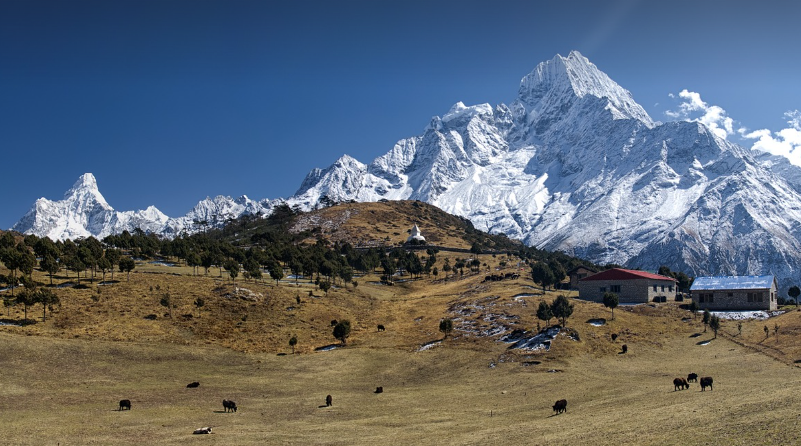 네팔 히말라야 산 풍경