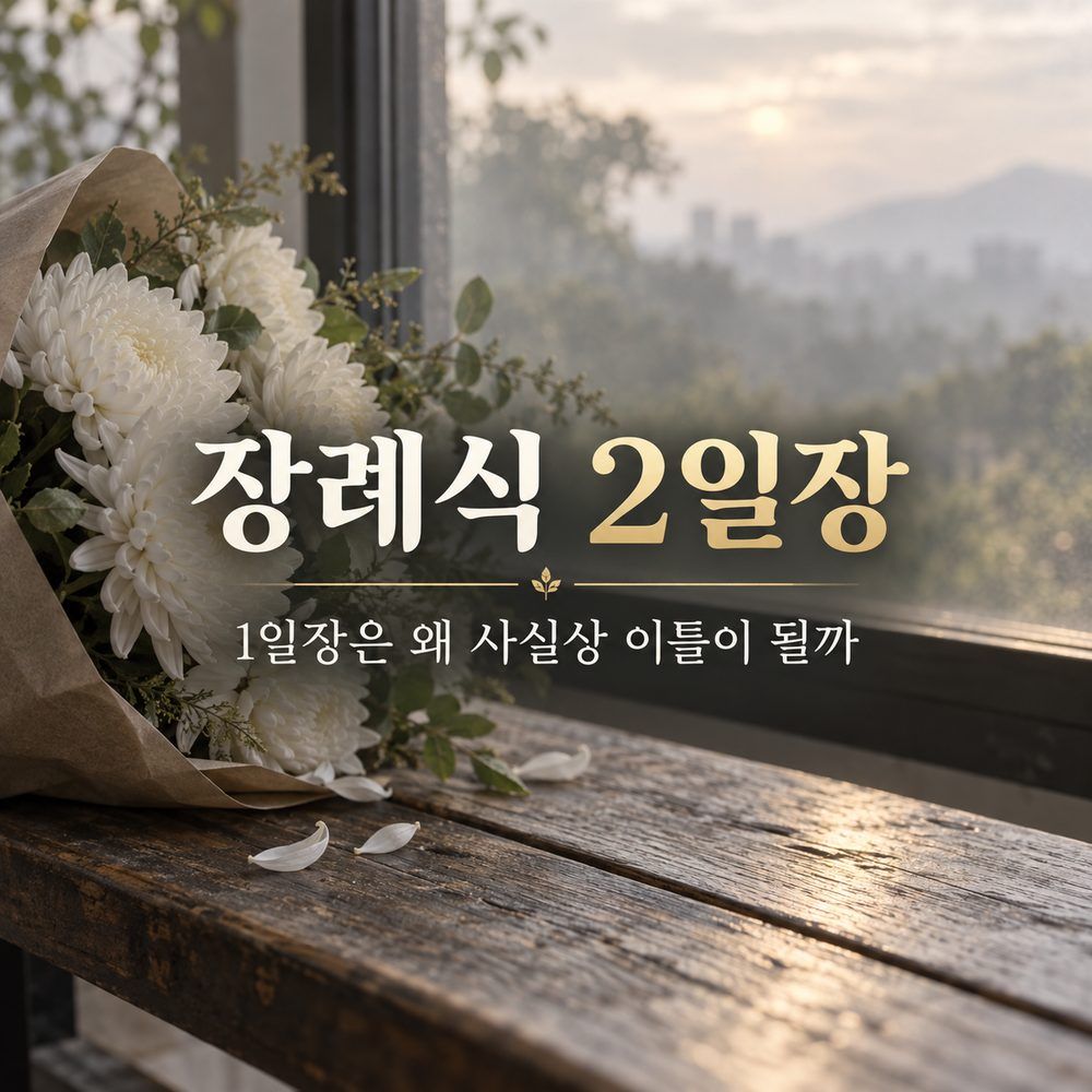 장례식 2일장, 1일장은 왜 사실상 이틀이 될까