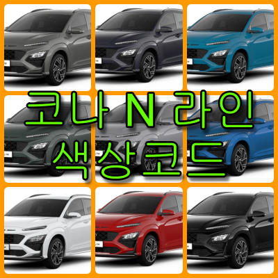코나 N라인 색상코드 코나 n라인 색상코드