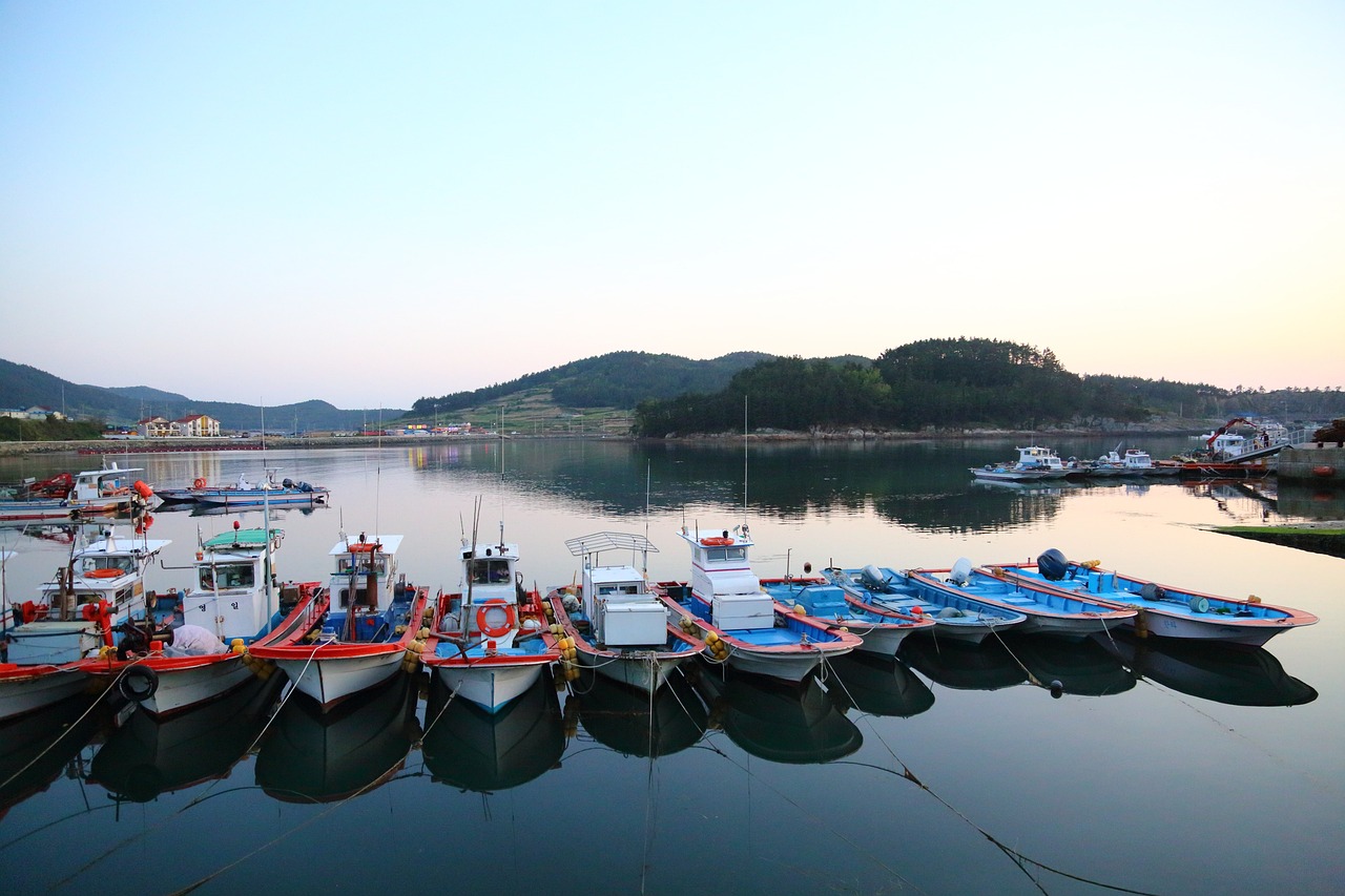 청산도 항구