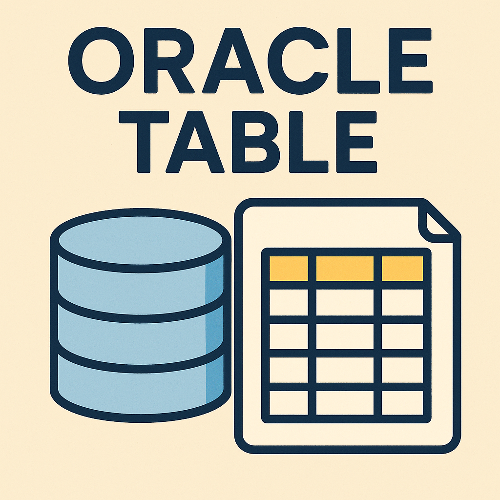 오라클 TABLE() 생성부터 제약조건 설정까지 완전 정복