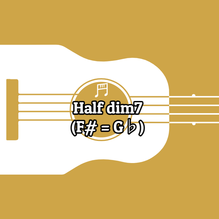 Half dim (F# = G♭)