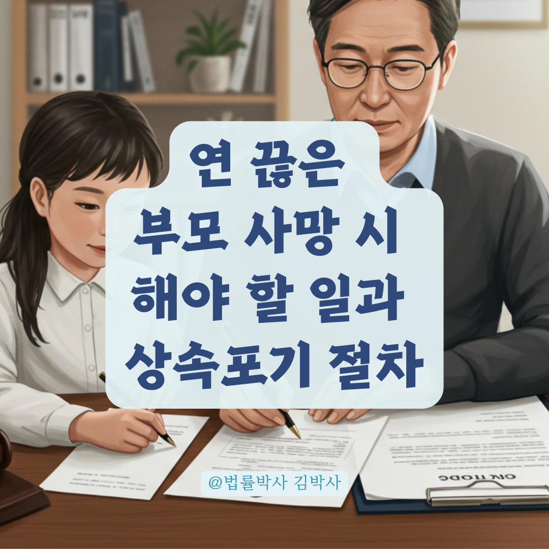 연 끊은 부모가 사망 했다면? 사망신고부터 상속포기까지 해야 할 일 총정리.