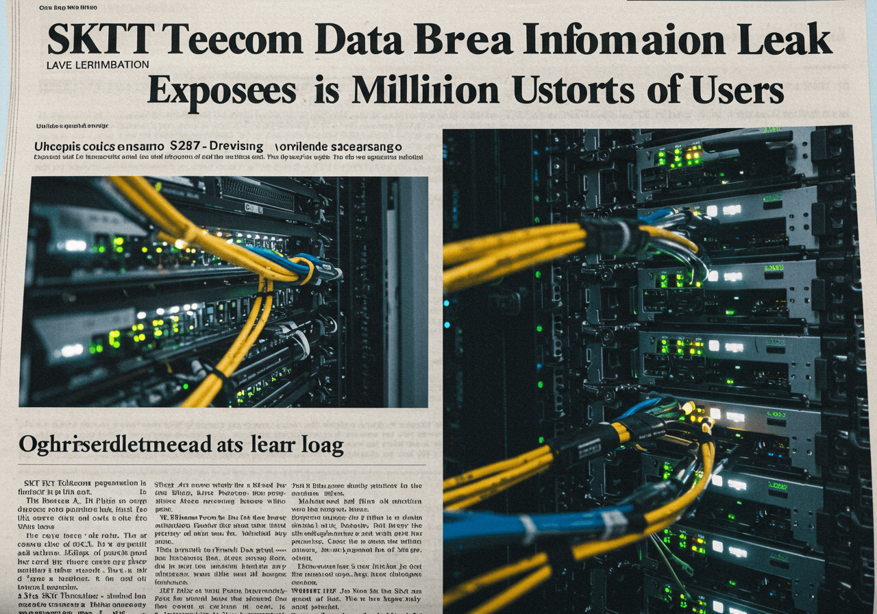 SKT 개인정보 유출 신문기사