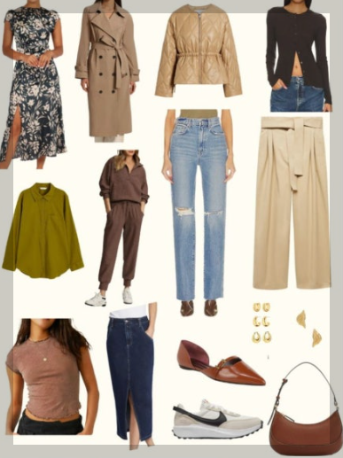 웜톤 옷 악세사리