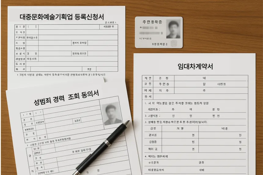 대중문화예술기획업 등록