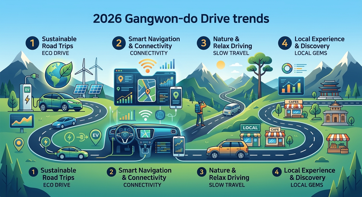 2026년 강원도 드라이브 코스 트렌드 분석